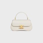 TEEN CELINE LOLA IN SHINY CALFSKIN WHITE COTTON